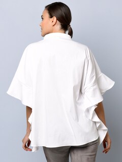 Oversizedbluse mit großem Volantärmel thumbnail 3