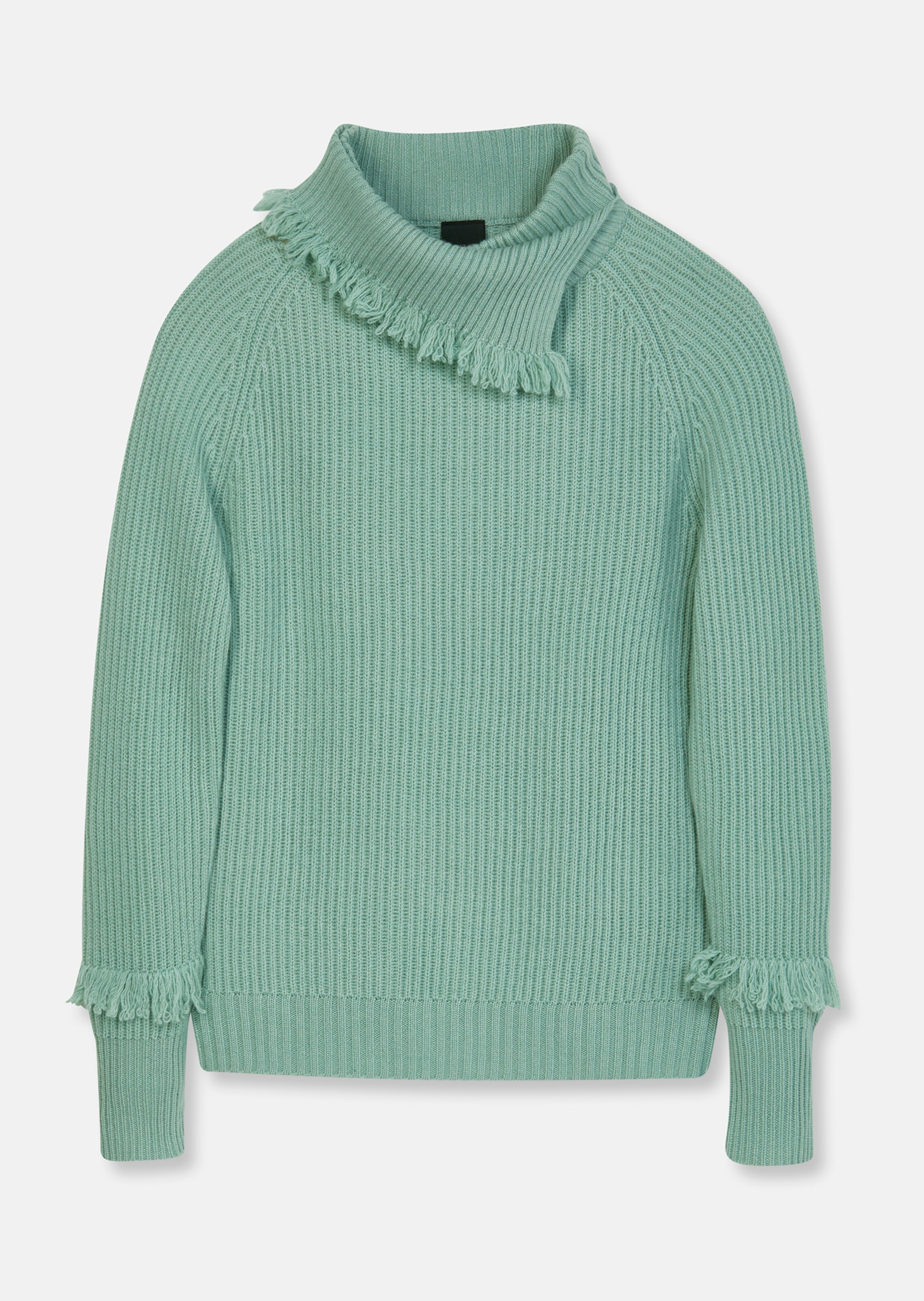 Kaschmir-Pullover mit Fransendetails