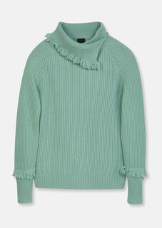 Kaschmir-Pullover mit Fransendetails thumbnail 1