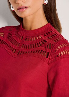 Leinenkleid mit Spitze thumbnail 5