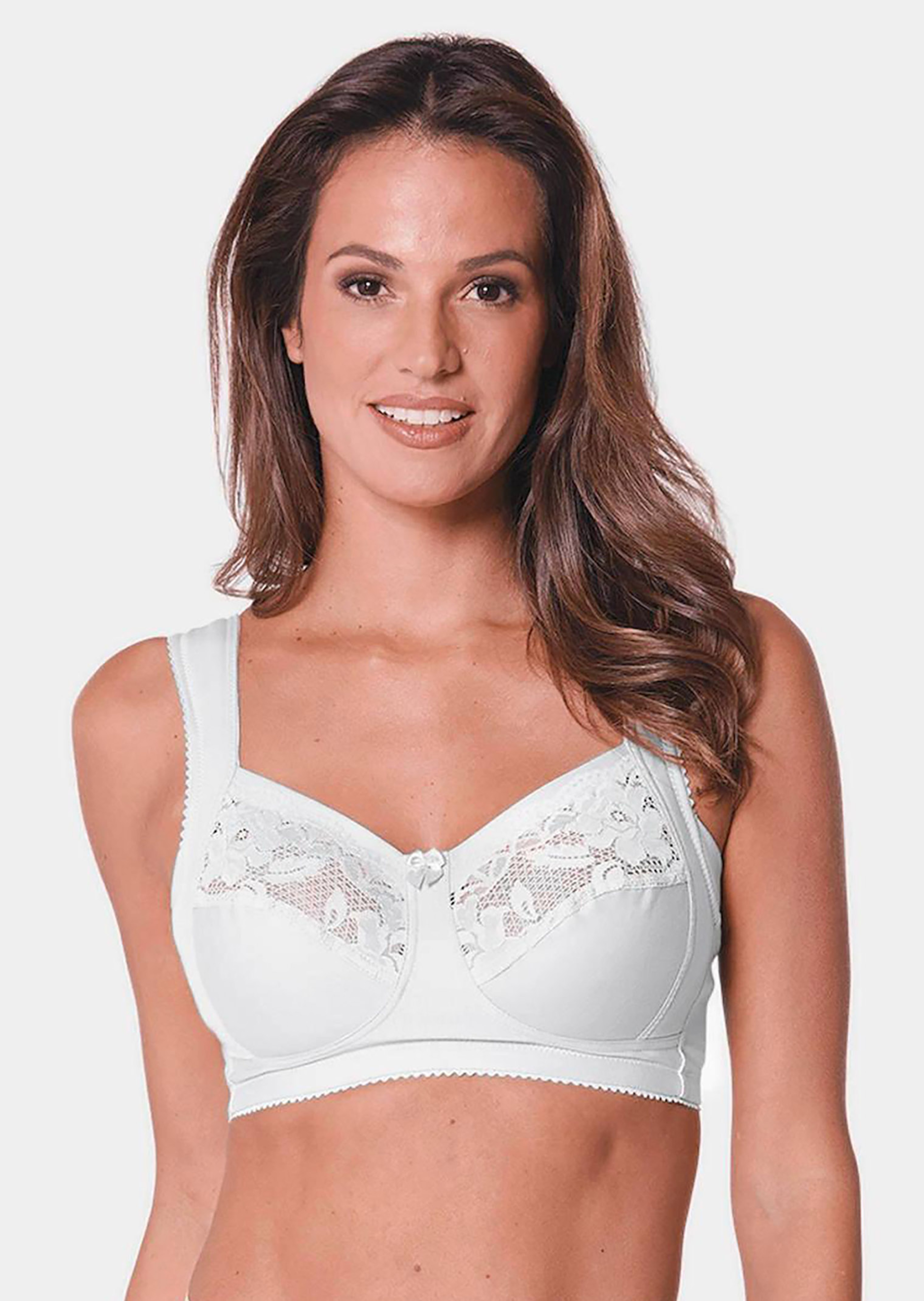 Soutien-gorge en coton et dentelle