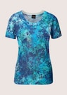 Kurzarm-Pullover aus Feinstrick mit Allover-Print thumbnail 7