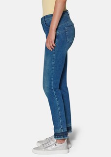 Jeans with fringed hem thumbnail 4