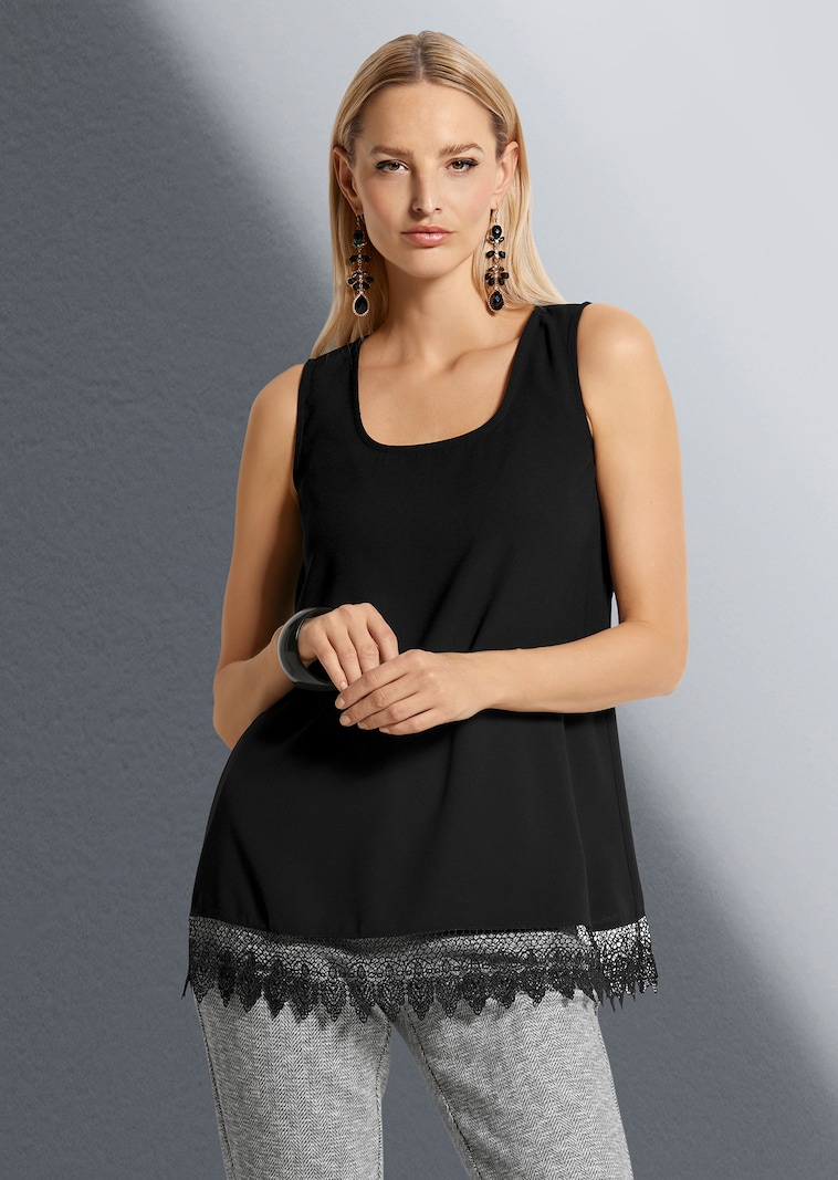 Top mit Spitze