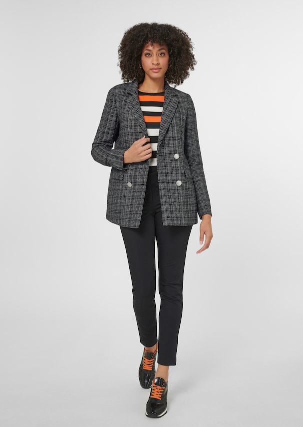 Classic blazer with silver-coloured buttons 1