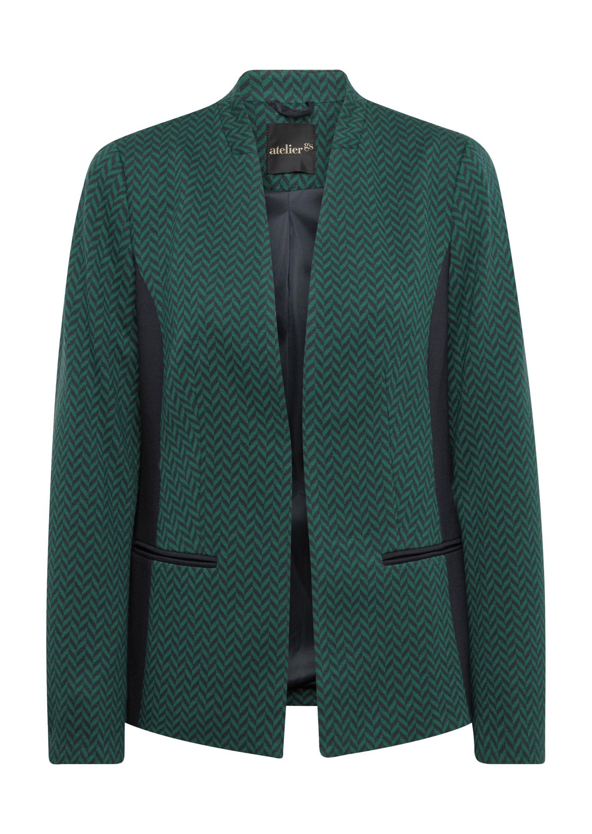 Aufwendiger Jacquardblazer aus weichem Jersey