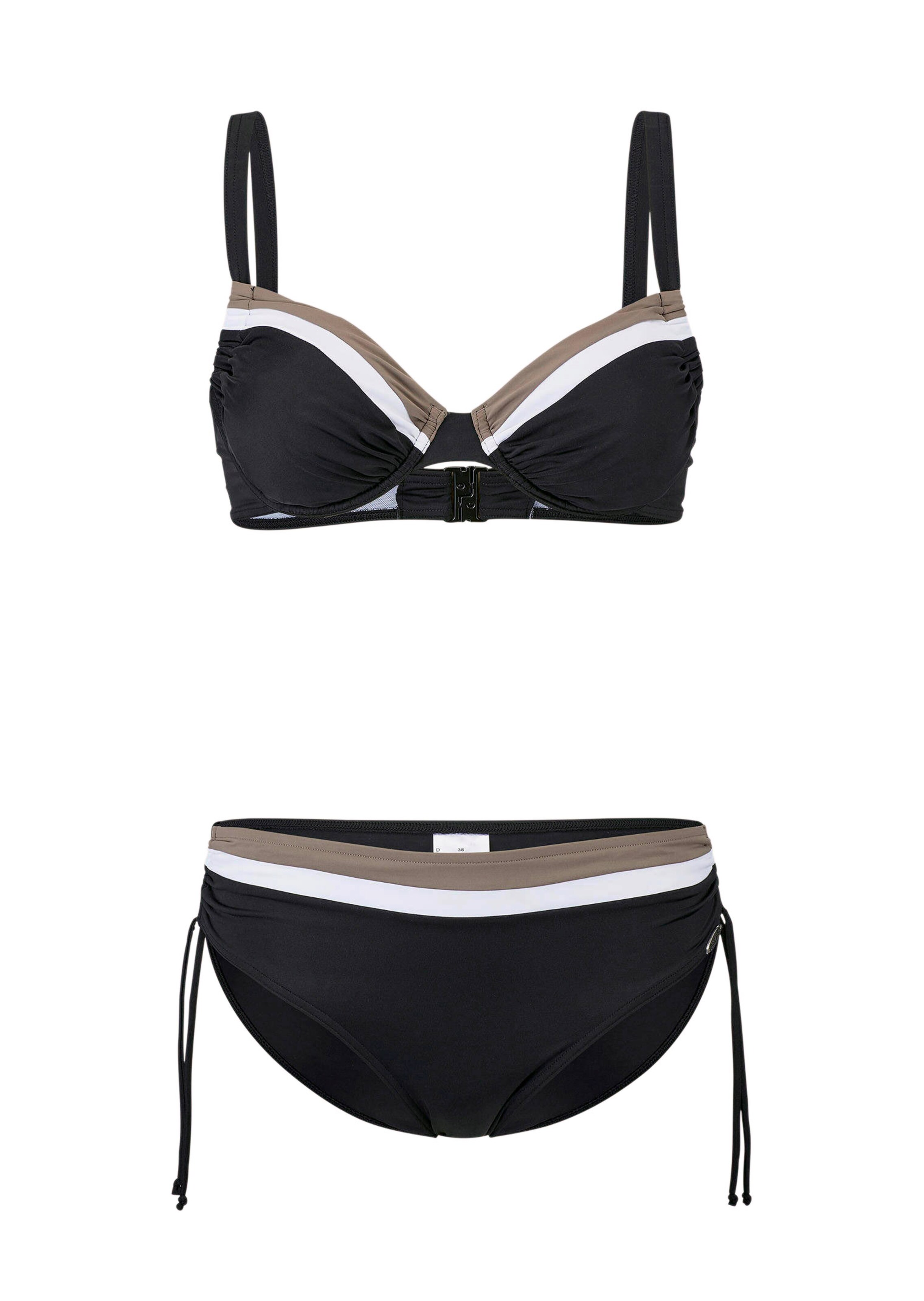 Bügel-Bikini mit Raffung