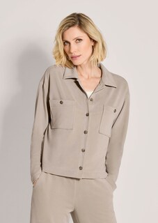 Oversize Hemdbluse mit aufgesetzten Taschen thumbnail 1