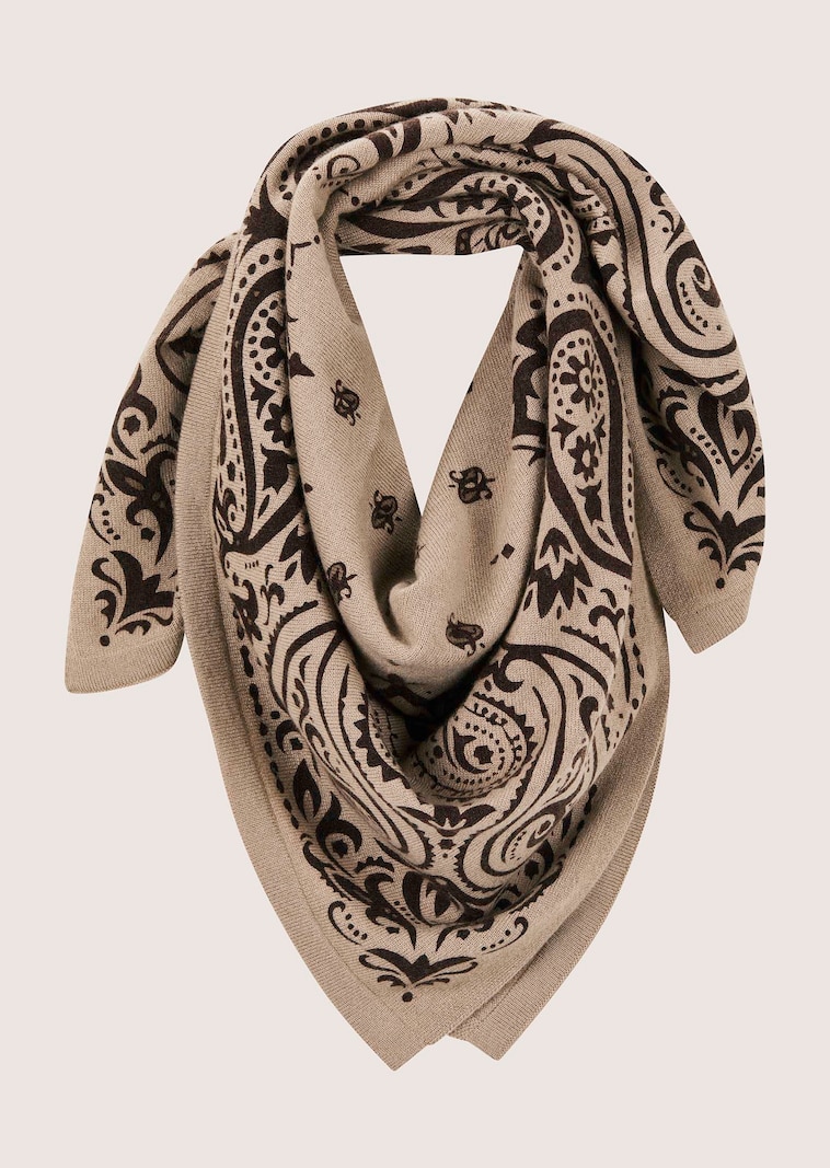 Kaschmirschal mit Paisleyprint
