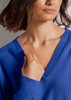Kaschmir-Pullover mit Rippdetails thumbnail 5