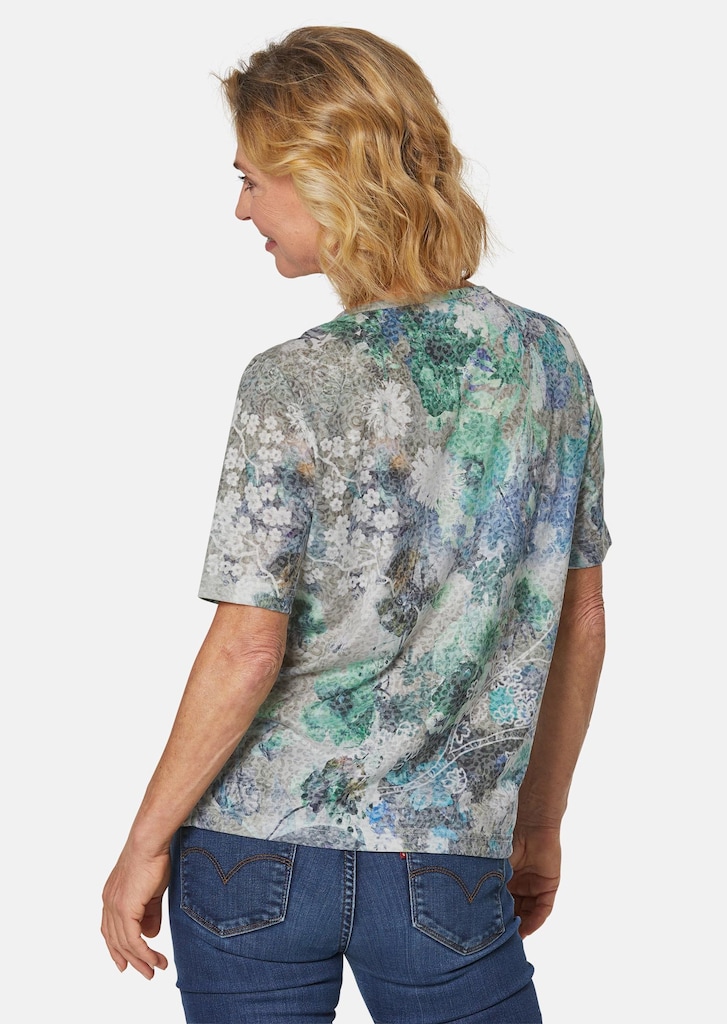 Magnifique T-shirt en tissu dévoré 2