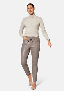 Beschichtete Hose in Lederoptik thumbnail 2