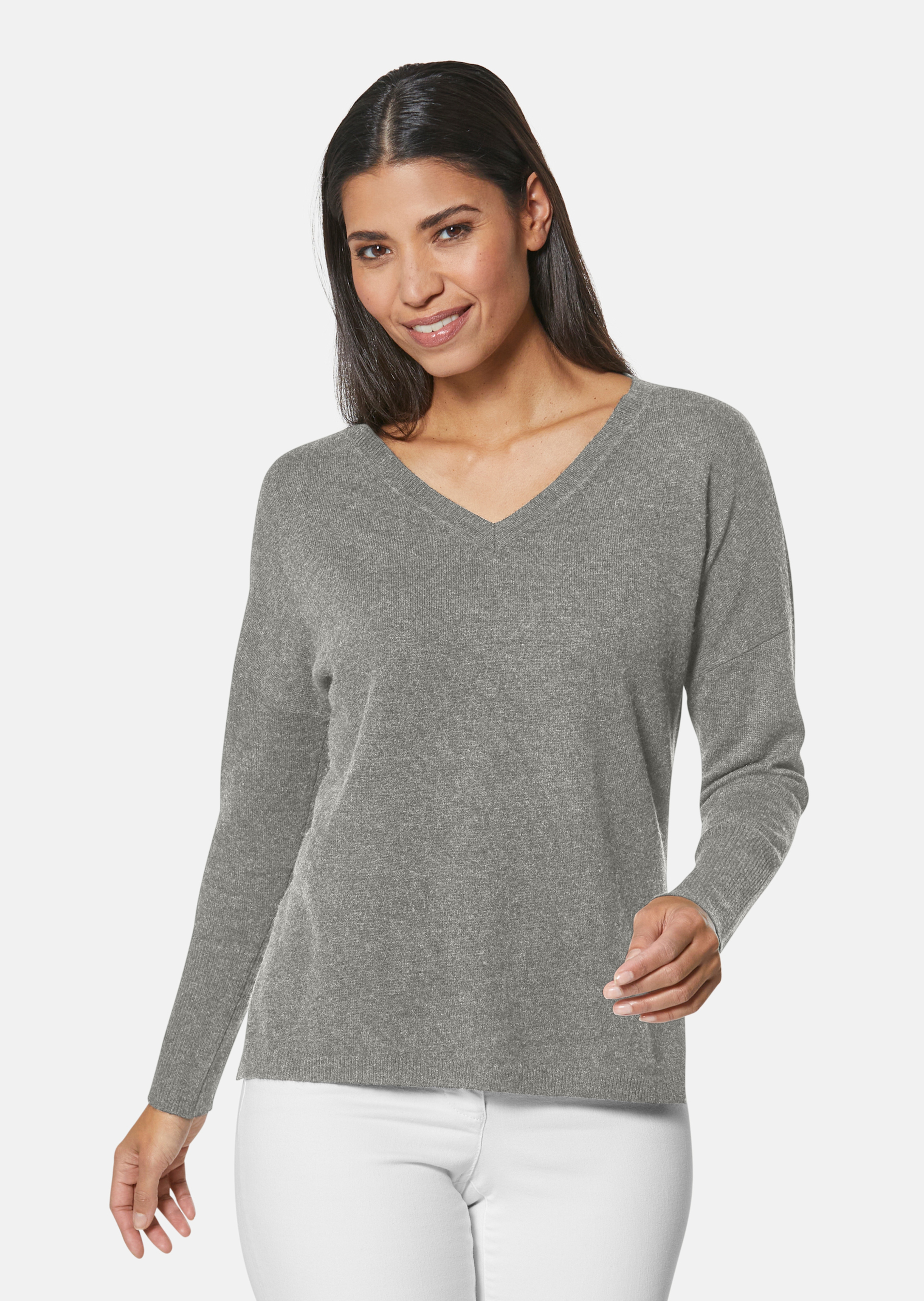 V-neck cashmere jumper