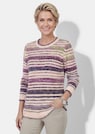 Strickpullover mit Multicolor-Streifen thumbnail 1