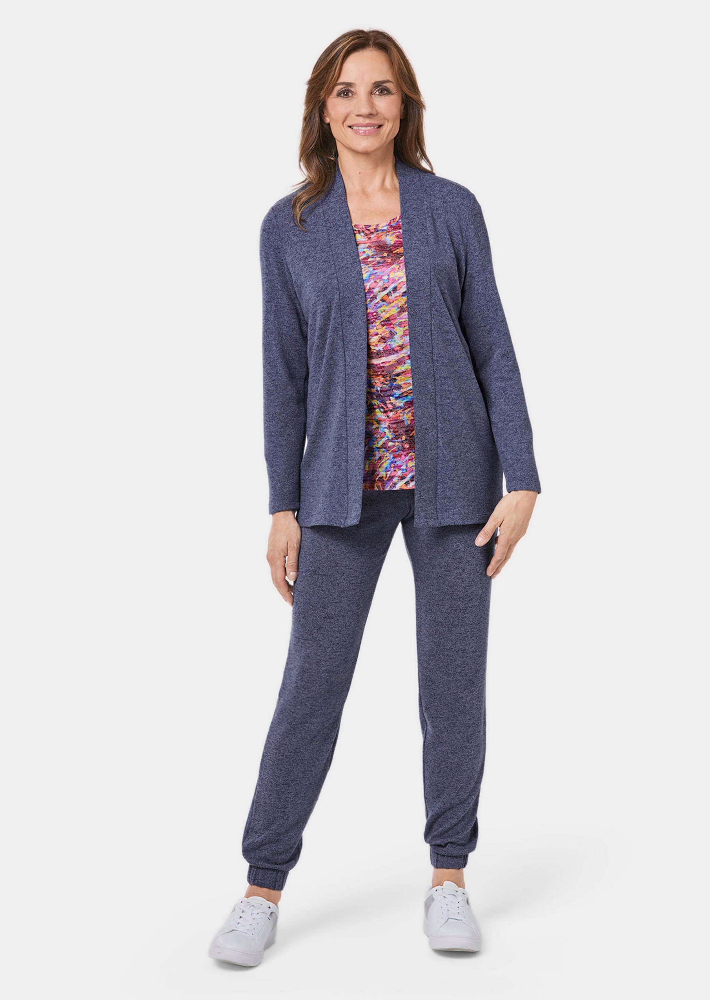 Cardigan - marine / mélangé - Gr. 26 de Goldner Fashion