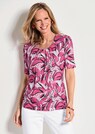 Jersey-Shirt mit Blätterprint thumbnail 7