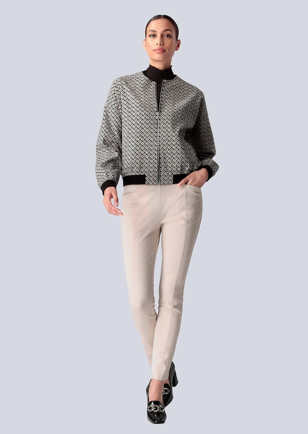 Jacke mit grafischen Allover-Print 4