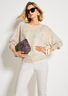 Pull imprimé. Pur cachemire thumbnail 7