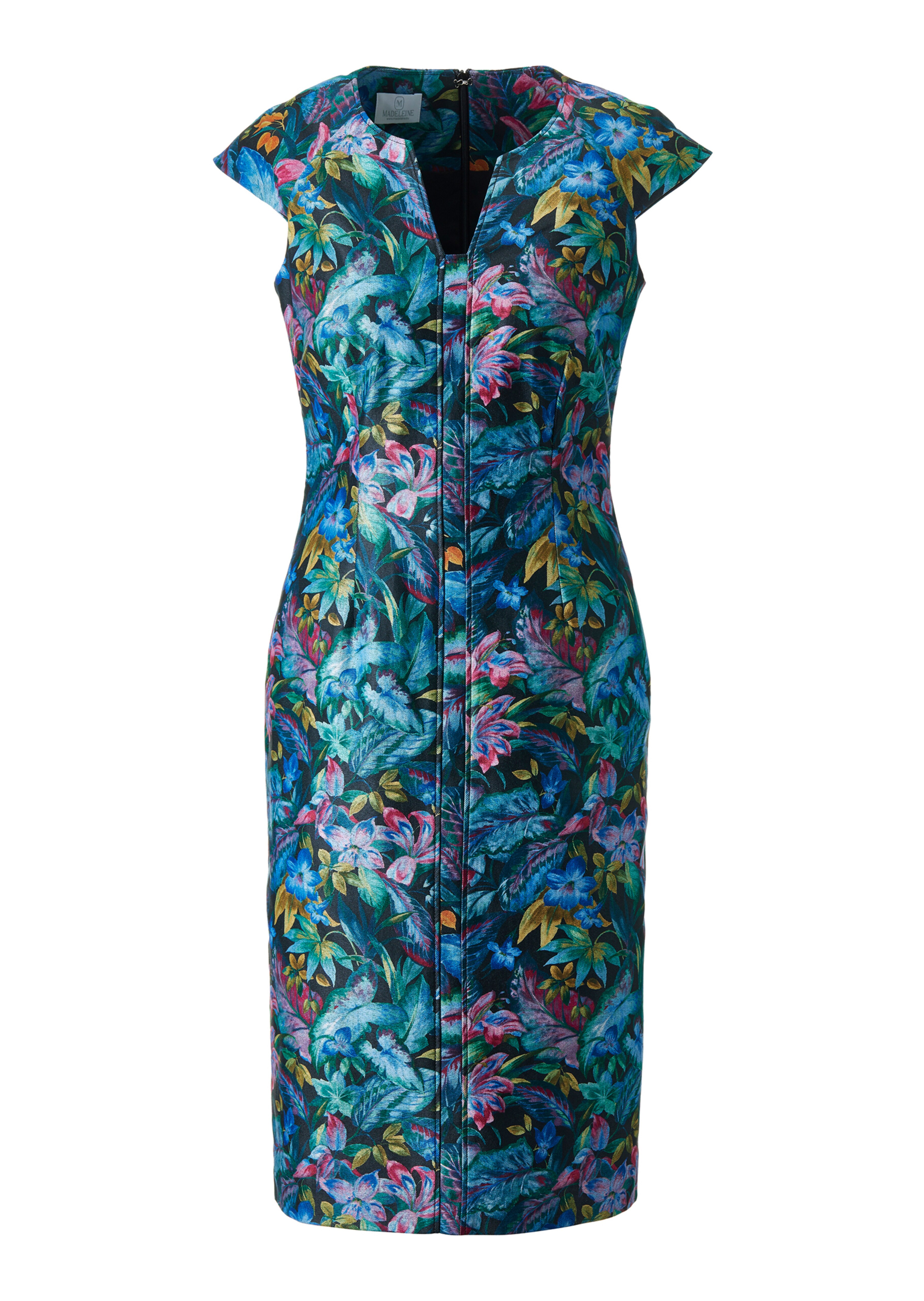 Etuikleid mit Blumenmuster