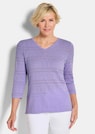 Leichter Strickpullover mit Ajourmuster thumbnail 1