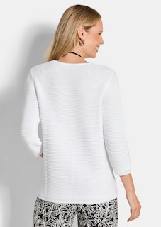 Pull avec détails en tricot thumbnail 3