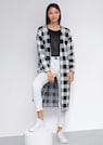 Verschlussloser Strickmantel in Karo-Jacquard thumbnail 7