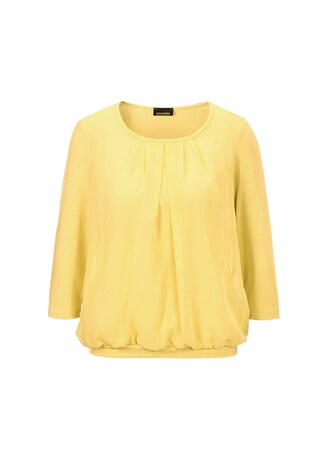 gelb Gepflegtes Shirt in eleganter Blusen-Optik