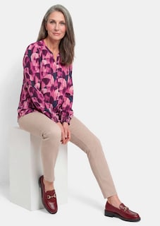 Satijnen blouse van zuivere viscose thumbnail 4
