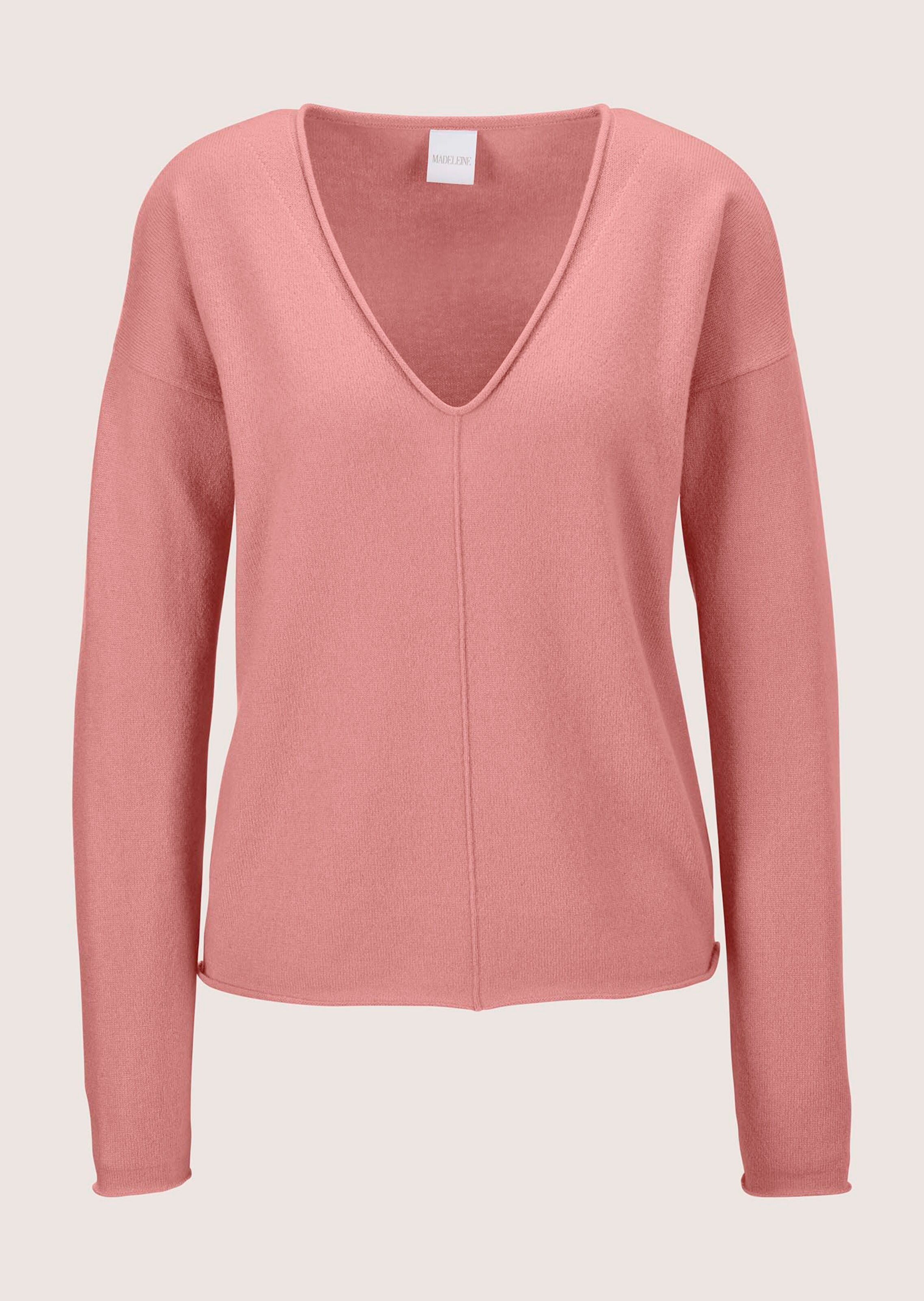 Pur cachemire sur rose saumon MADELEINE Vetement