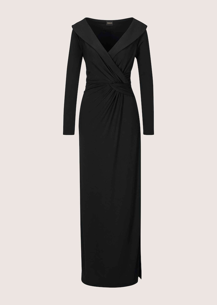 Floor-length evening dress with long sleeves in black | MADELEINE Fashion Floor-length evening dress with long sleeves in black | MADELEINE Fashion