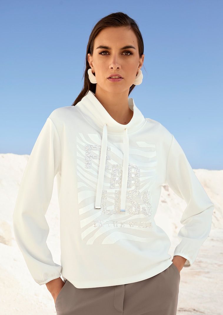 Sweatshirt mit Bändchen-Durchzug