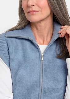Tricot vest met ritssluiting thumbnail 4