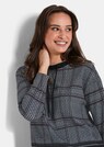 Sweatshirt met ruitpatroon en flockprint thumbnail 3