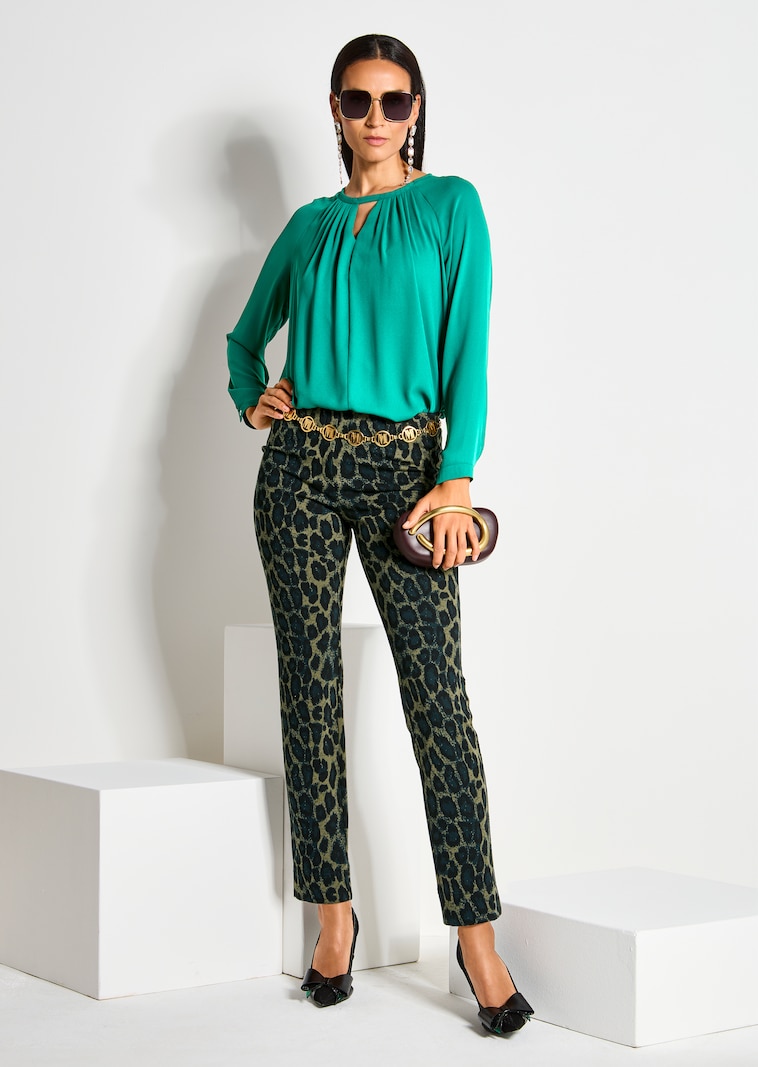 Bluse in bequemer Schlupfform