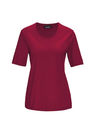 rot Basic T-Shirt aus reiner Baumwolle