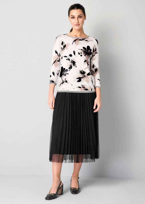 Pullover mit floralem Print 1
