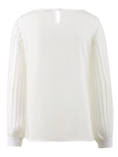 Bluse mit Plisseeärmel thumbnail 6
