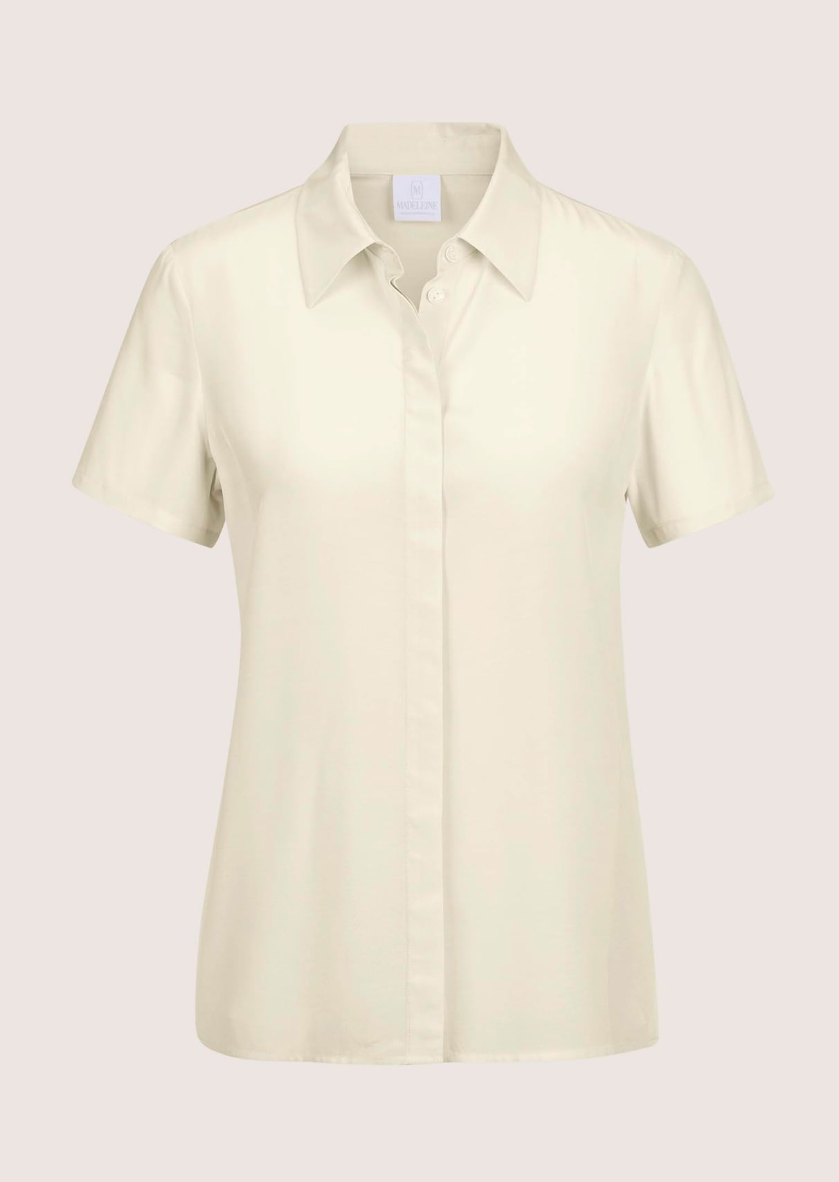 Kurzarm-Bluse aus Viskose