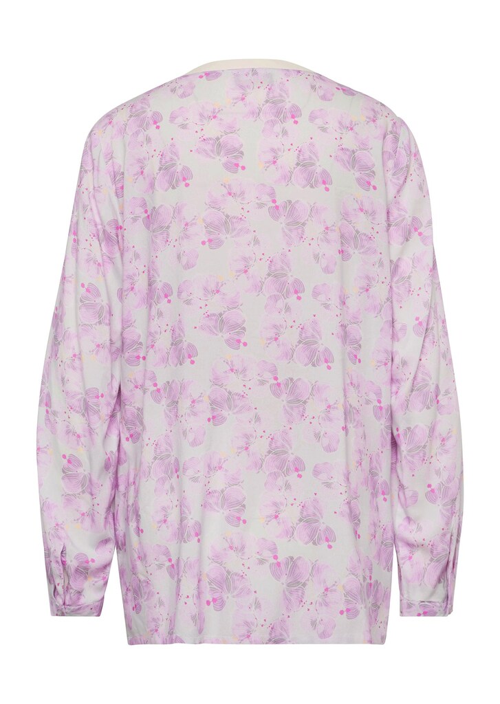 Gedessineerde blouse van katoen met fijn garen 6