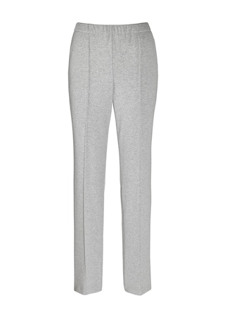 gris / mélangé Confortable pantalon en jersey avec liserés