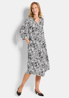 Robe en viscose avec encolure en V thumbnail 2