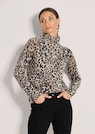 Kaschmirpullover mit Leomuster thumbnail 1