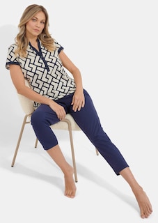 Jersey pyjama met 7/8-broek thumbnail 3