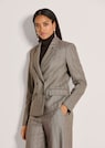 Zweireihiger Blazer mit dezenten Streifen thumbnail 1