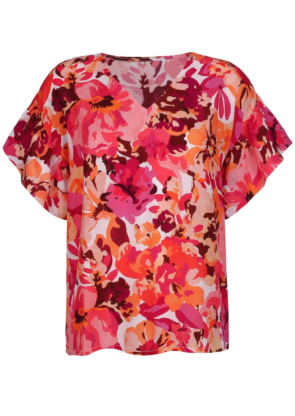 Bluse mit Volant am Ärmel 5