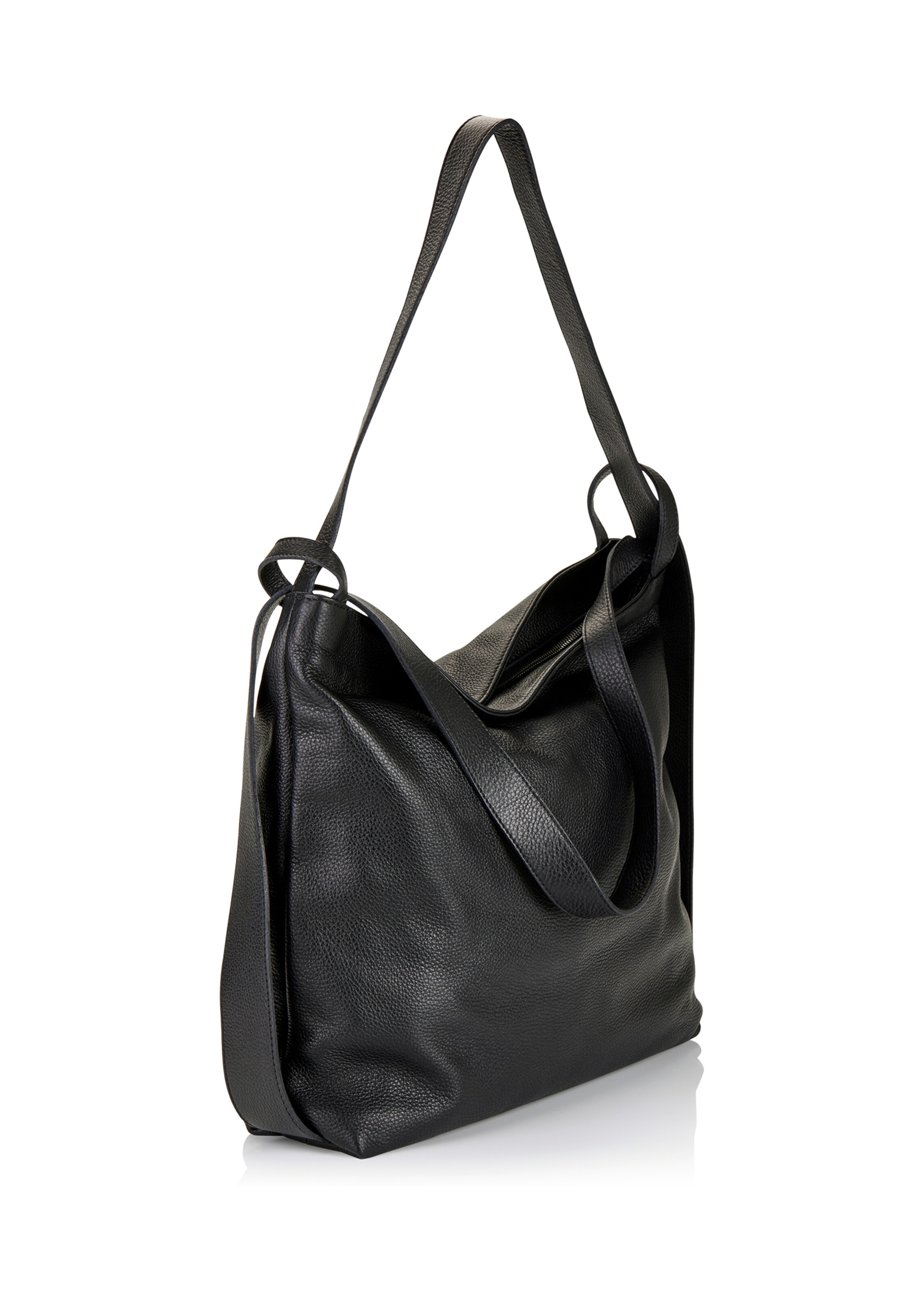 Ledertasche in Beutelform