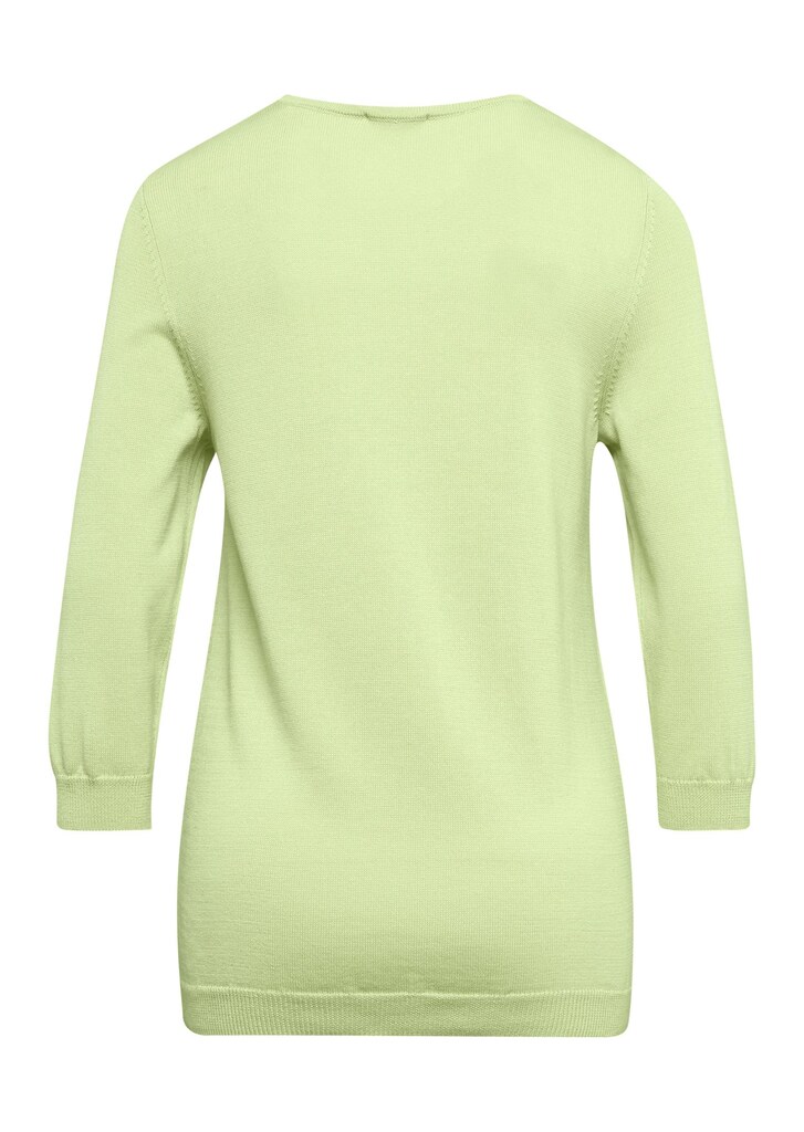 Zomerse, tricot pullover met ajourpatroon