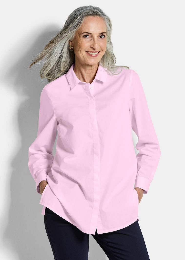 Hemdbluse aus reiner Baumwolle