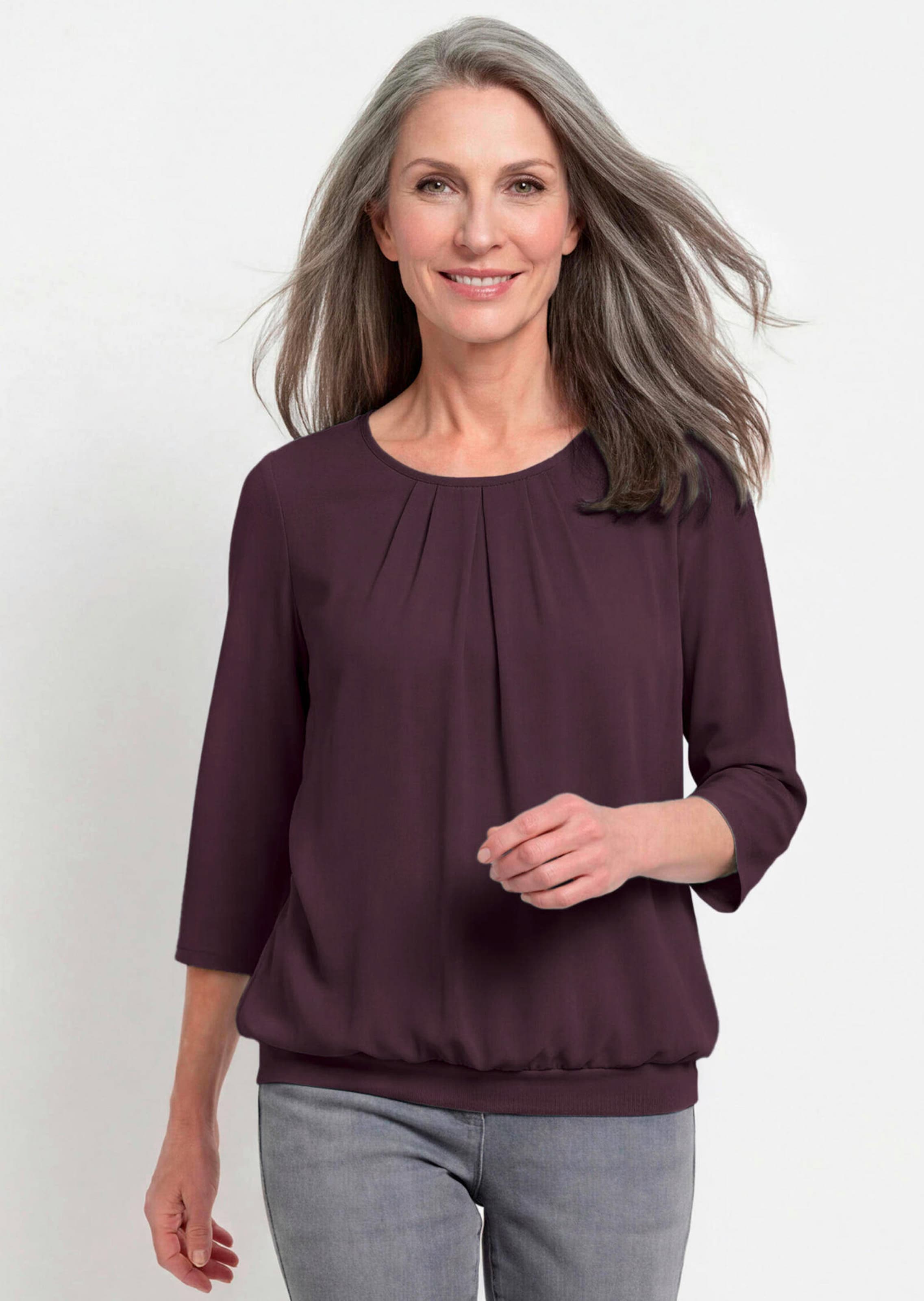 Élégant T-shirt aspect chemisier