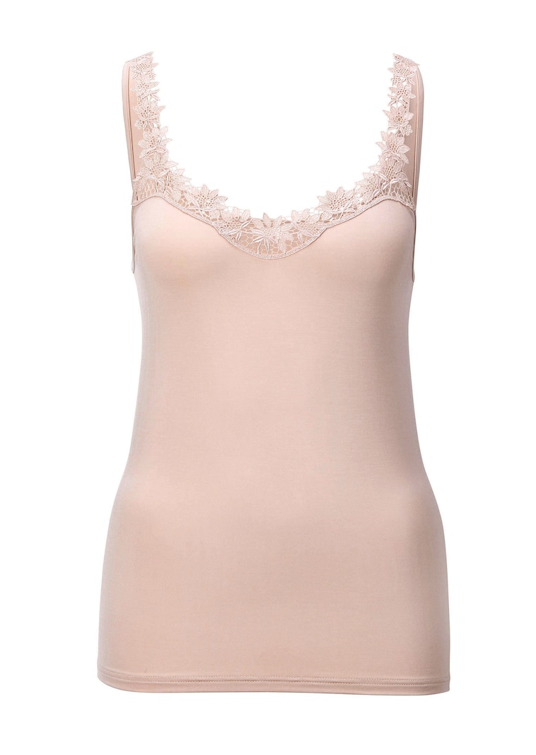 Trägerhemd mit Spitze